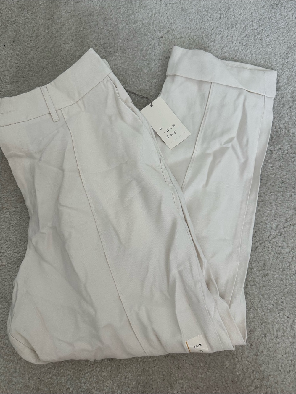 Light Cream women's slim ankle Dress Pants - a new day